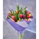 Букет из 25 тюльпанов смешанных цветов